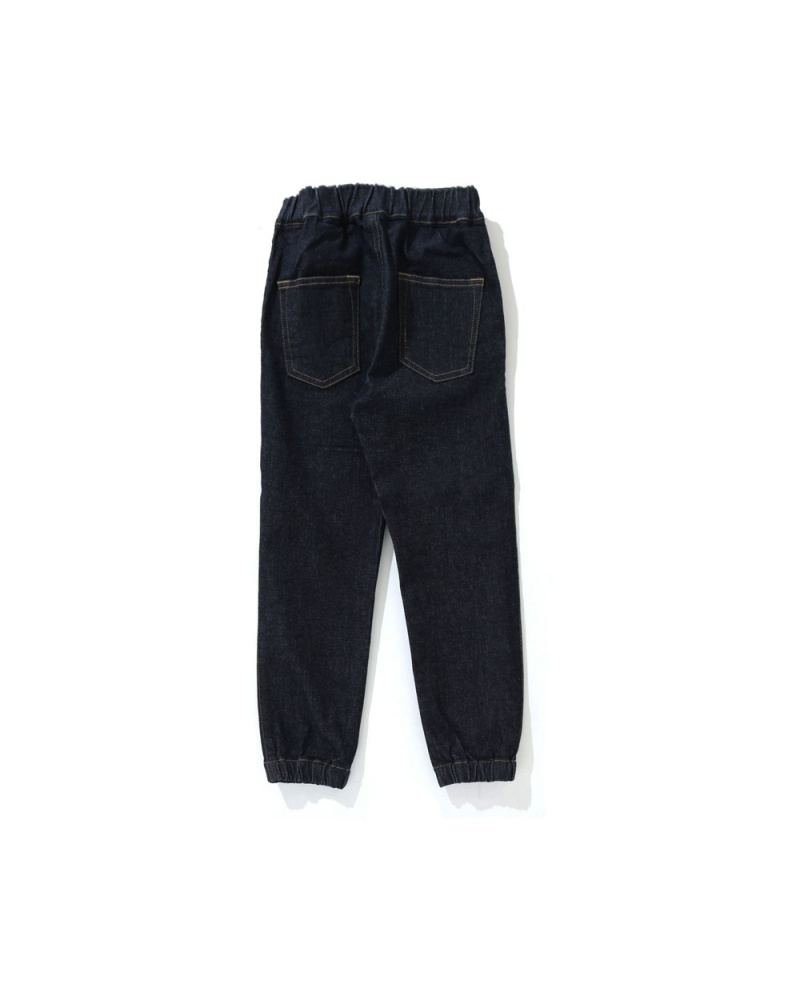 Pantalons Bape Shark Denim Jogger Bleu Enfant | SZB-62540109